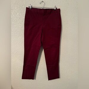 Express Men's Deep Red Innovator Dress Pants 30x30